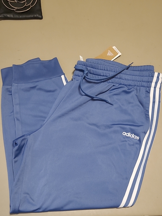 adidas Pants - NWT - adidas Blue Three-Stripe Track Pants. Size 3X.